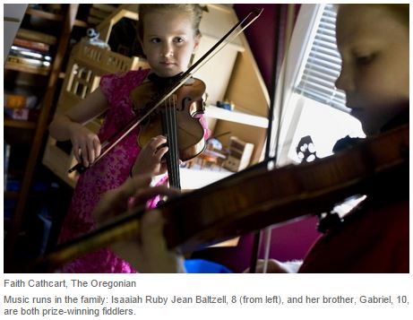 8-Year-Old Portland Girl a Fiddling Champion